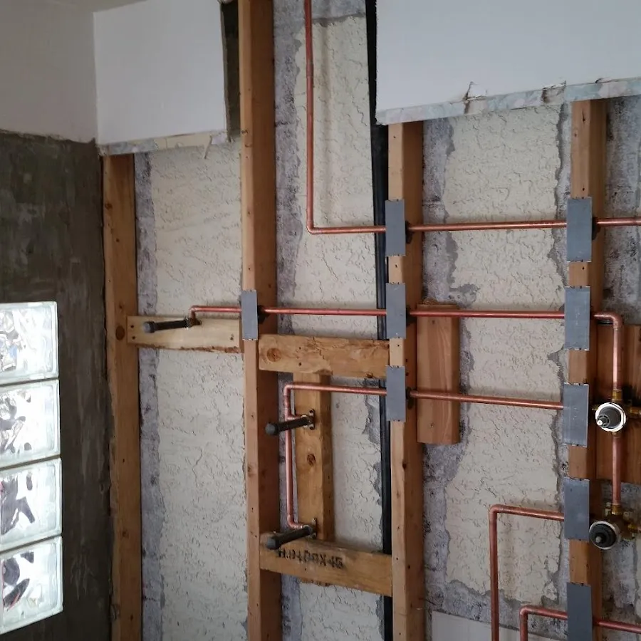 Copper pipe installation for Repiping in Noble